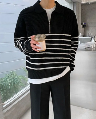 Flair - Herren Reißverschluss Pullover | Warm