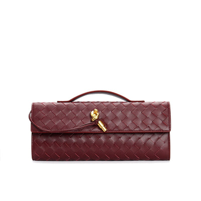Flair - Damen  Geflochtene Echtleder Tasche | Herbst