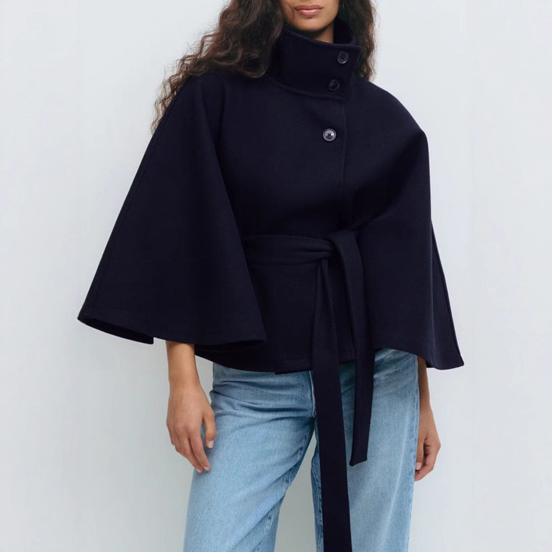 Flair - Damen Warme Kurze Mantel | Herbst