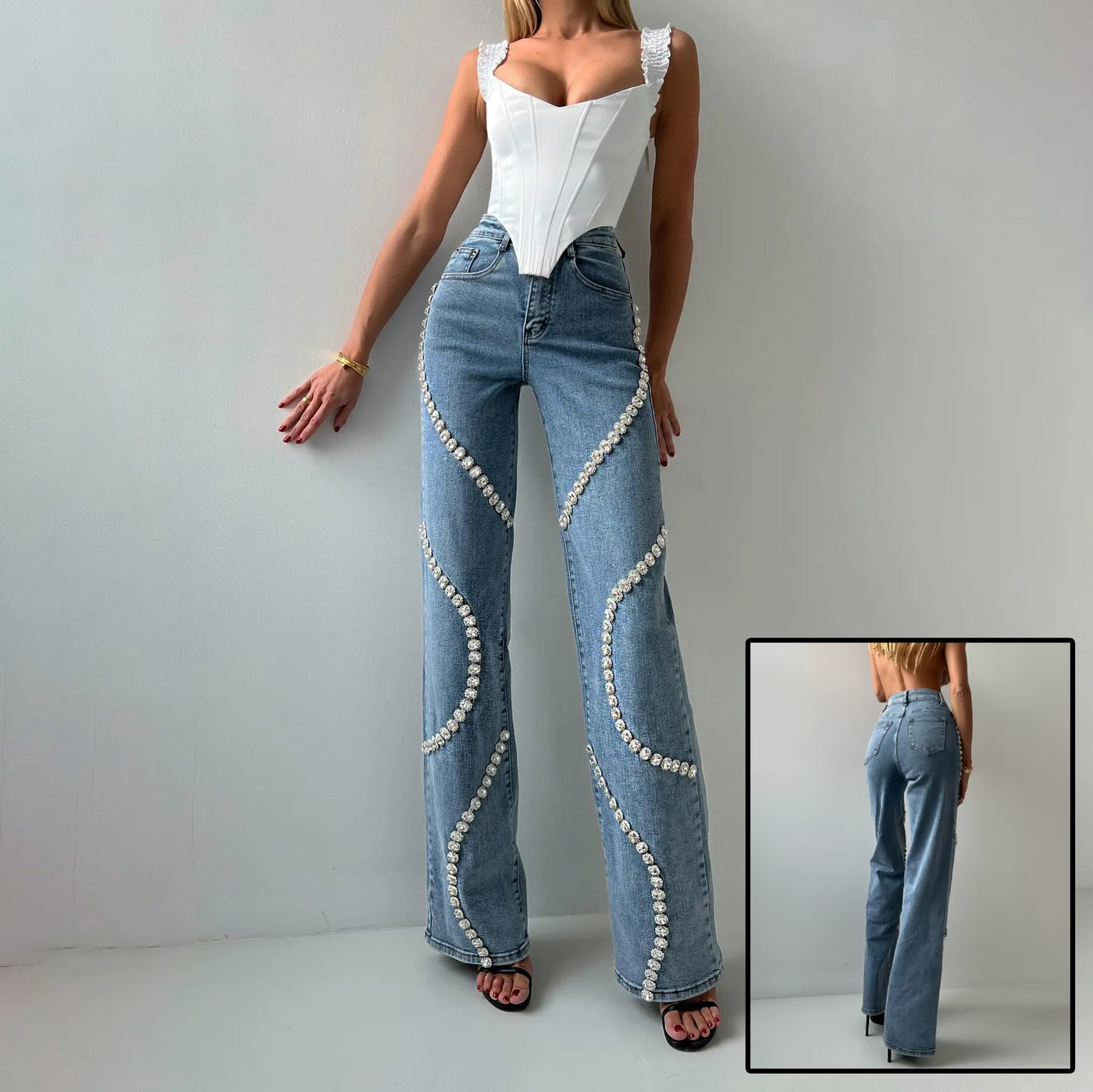 Flair - Gerades Bein Casual Jeans