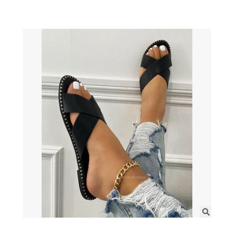 Flair - Flache Sandalen im Retro-Stil