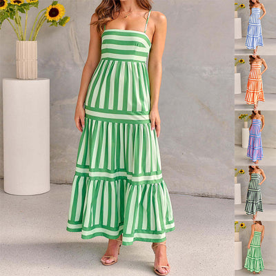 Flair - Gestreiftes langes Sommerkleid