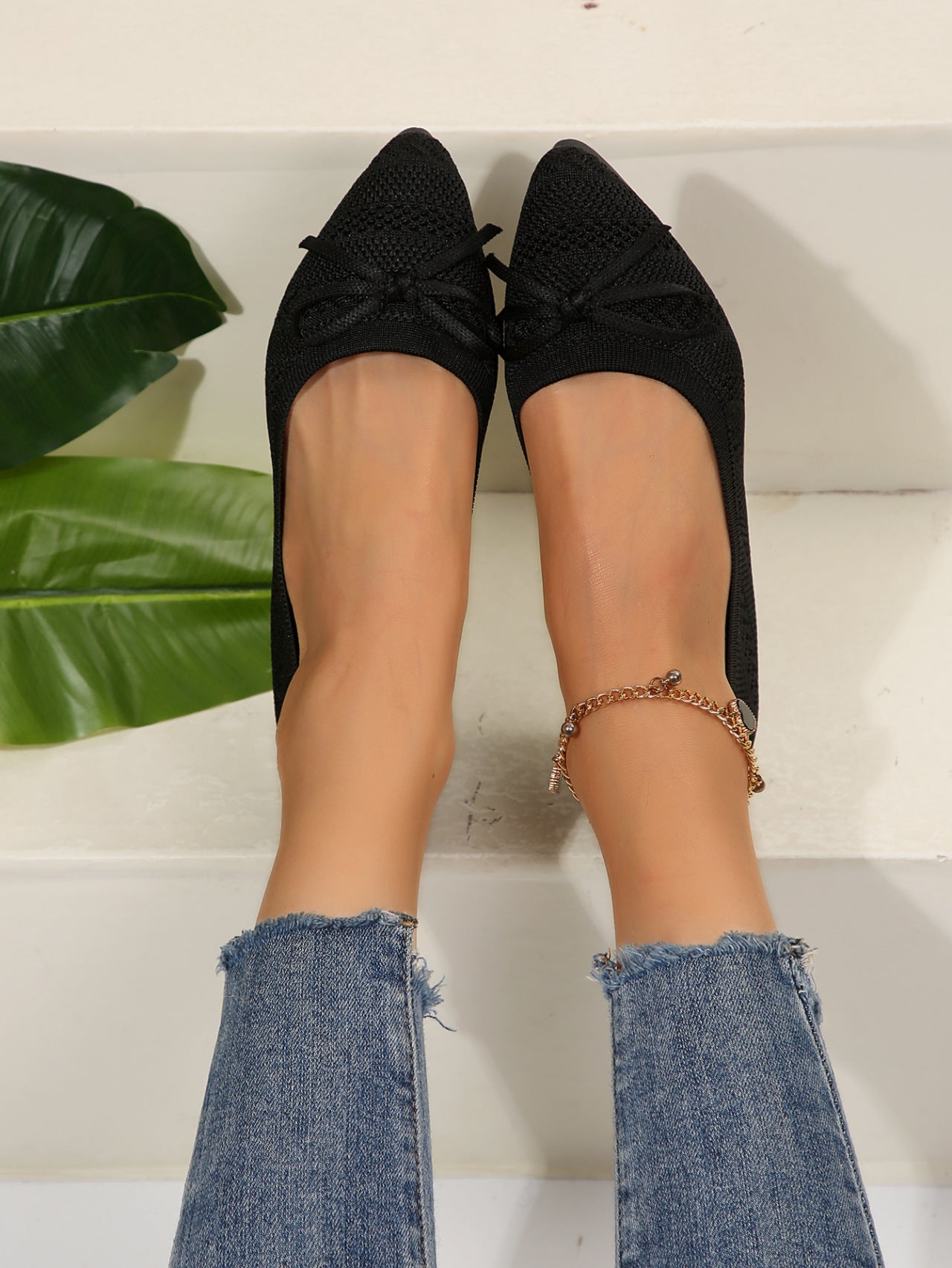 Flair - Spitz zulaufende Loafer aus Strick