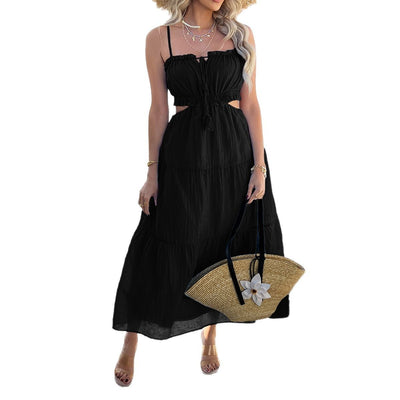 Flair - Hochtailliertes Sling-Kleid für den Urlaub