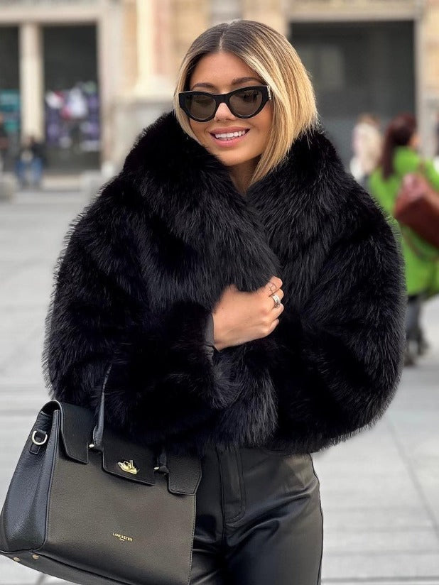 Flair - Daman Flauschiger Plüsche Jacke | Winter