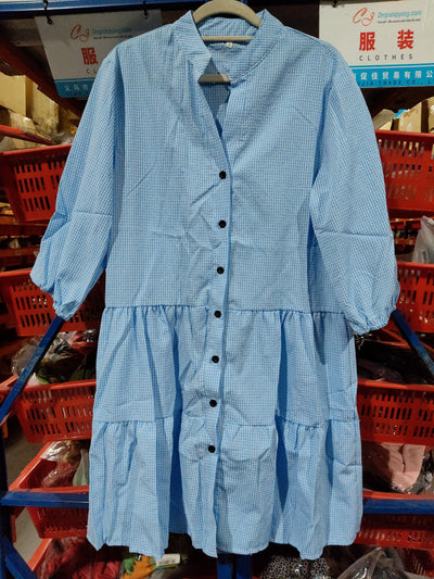 Flair - Kleid mit V-Ausschnitt und Knöpfen