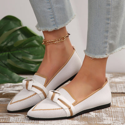 Flari - Flache Schuhe mit spitzer Schleife