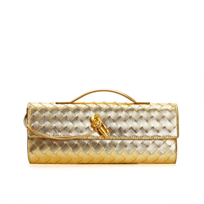 Flair - Damen  Geflochtene Echtleder Tasche | Herbst