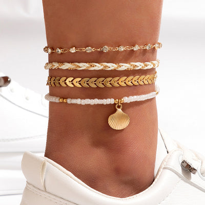 Flair – Bohemian-Schmuckset aus gewebtem Material