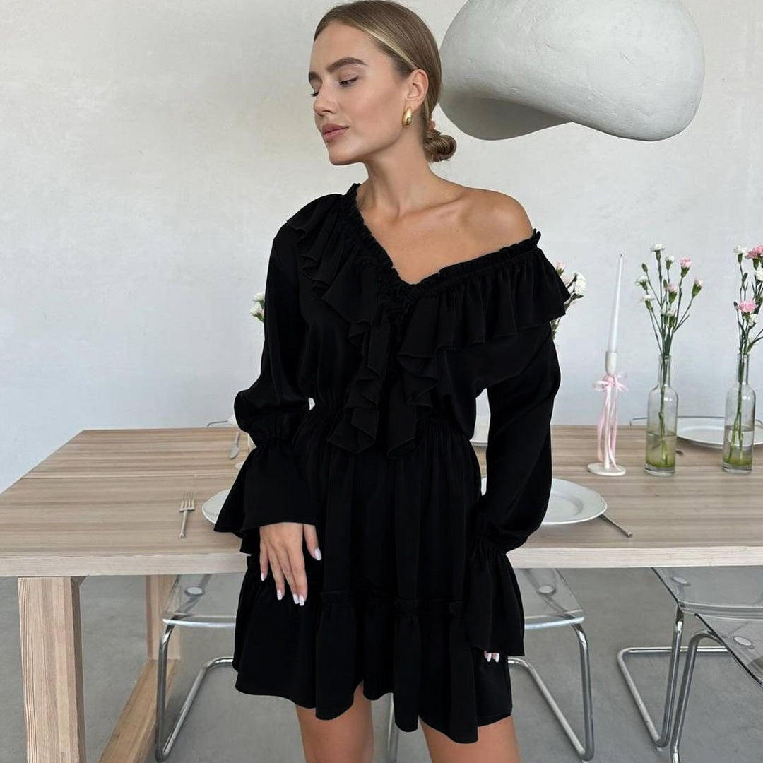 Flair - V-Ausschnitt-Ärmelkleid