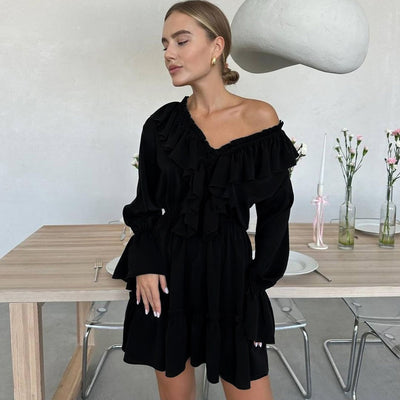 Flair - V-Ausschnitt-Ärmelkleid