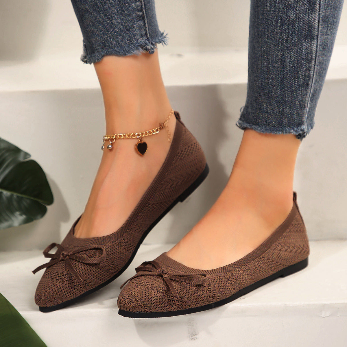 Flair - Spitz zulaufende Loafer aus Strick