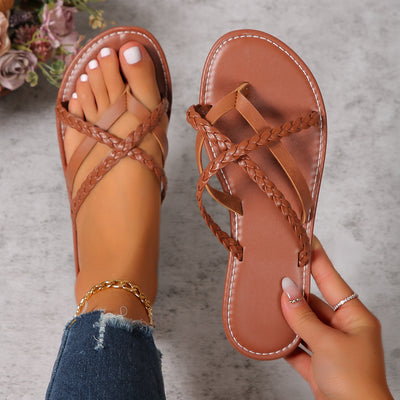 Flair - Sommer-Strand-Sandalen mit gekreuztem Riemchen