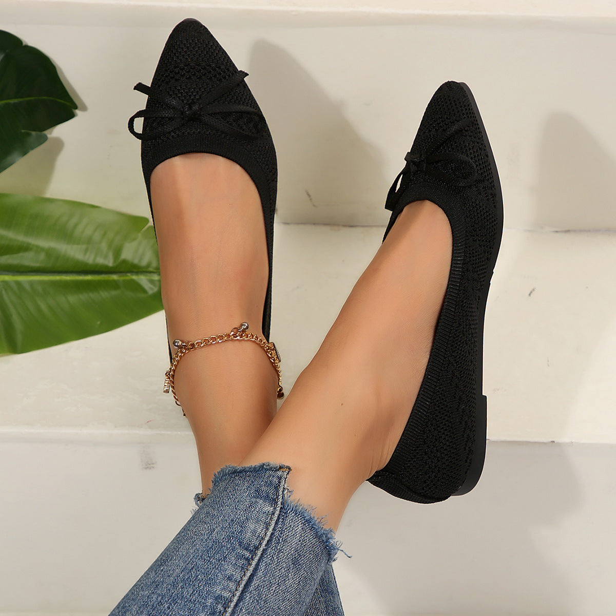 Flair - Spitz zulaufende Loafer aus Strick