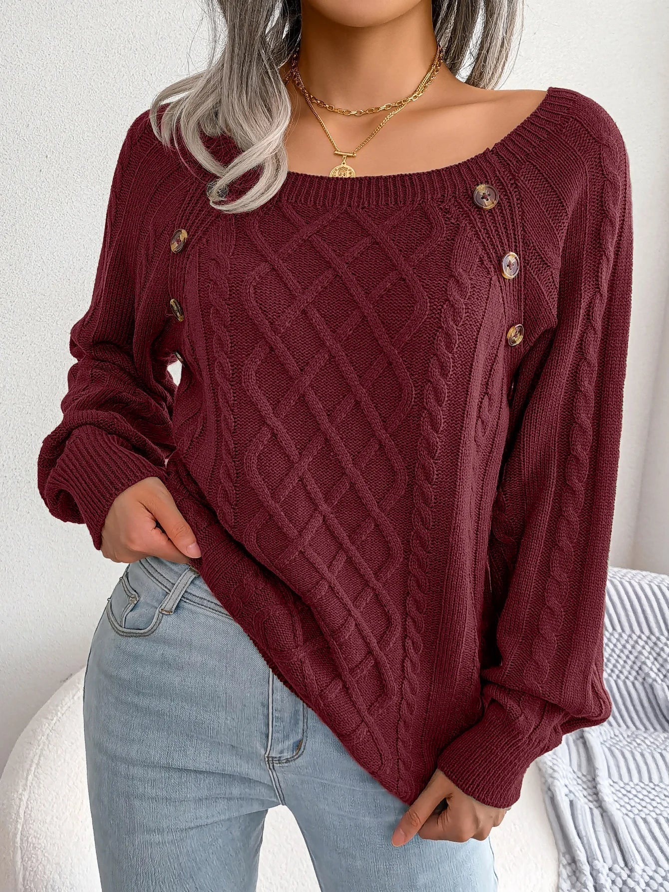Flair - Pullover mit Diamantmuster