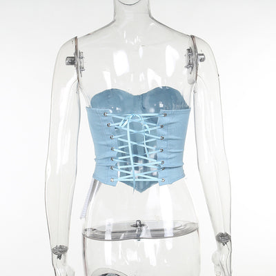 Flair - Y2K Tube Top mit Rückenband