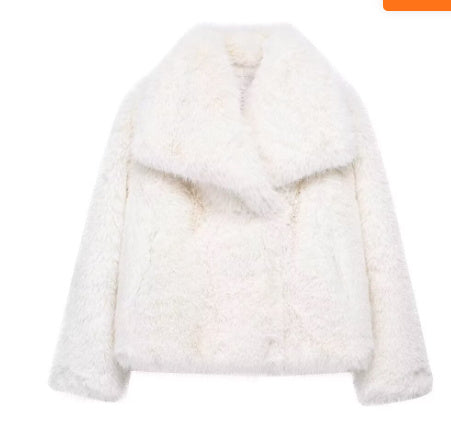 Flair - Daman Flauschiger Plüsche Jacke | Winter