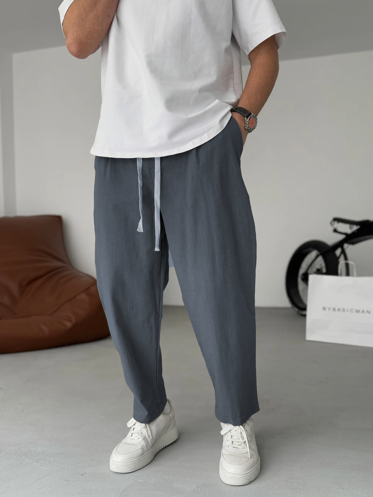 Flair – Gerade geschnittene Leinenhose