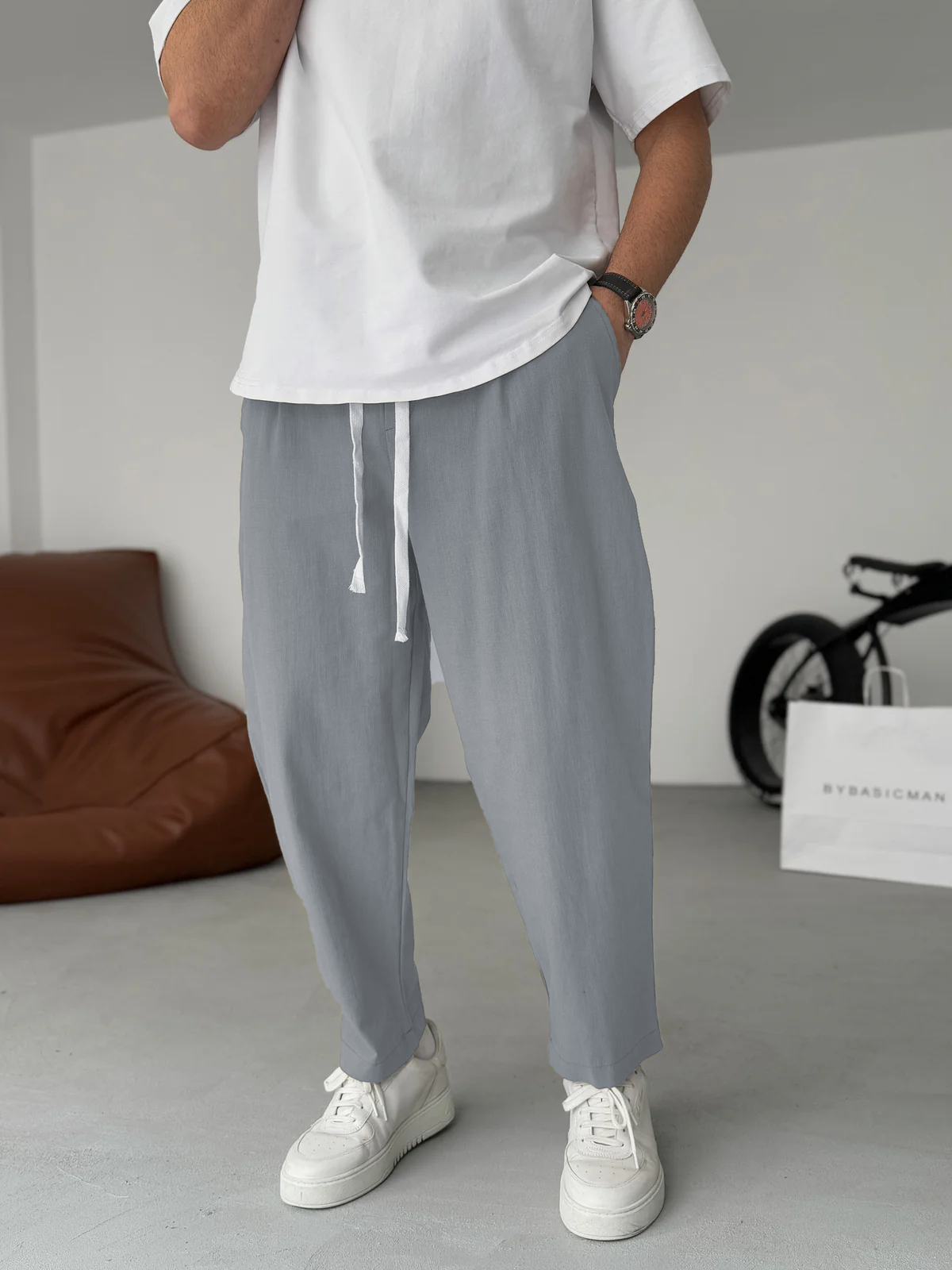 Flair – Gerade geschnittene Leinenhose