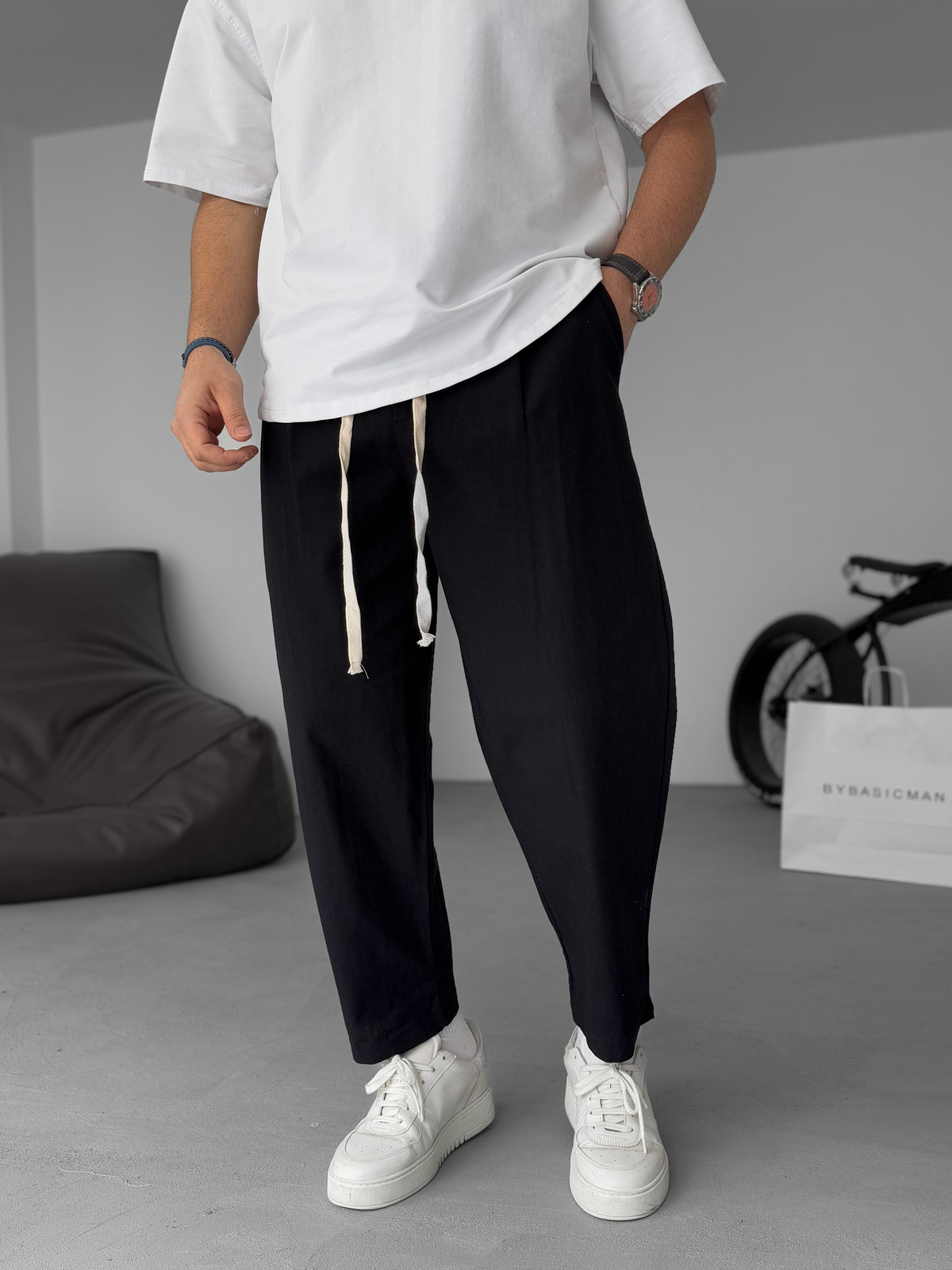 Flair – Gerade geschnittene Leinenhose