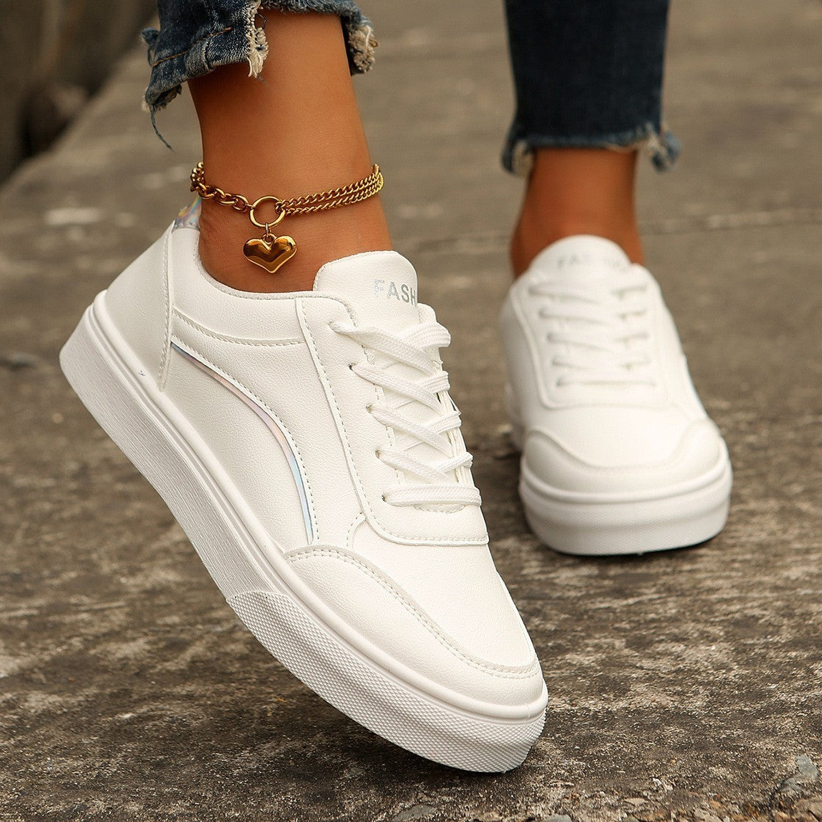 Flair - Weiße Freizeitschuhe