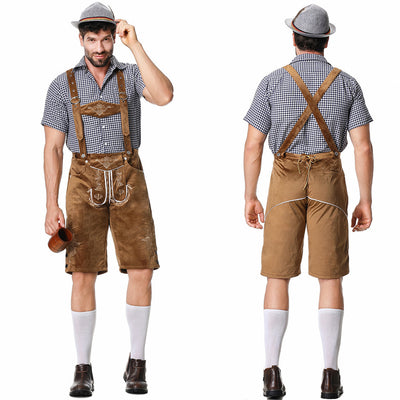 Flair - Herren Bayerischer Lederhosenanzug mit Riemen | Oktoberfest