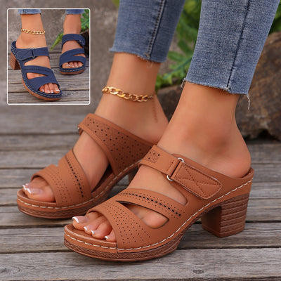 Flair - Sommer-Schuhe mit quadratischem Absatz