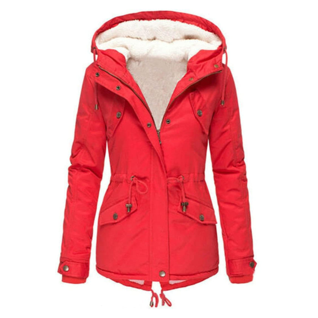Flair - Damen Gepolsterte Parka-Jacke | Kapuze