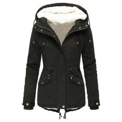 Flair - Damen Gepolsterte Parka-Jacke | Kapuze