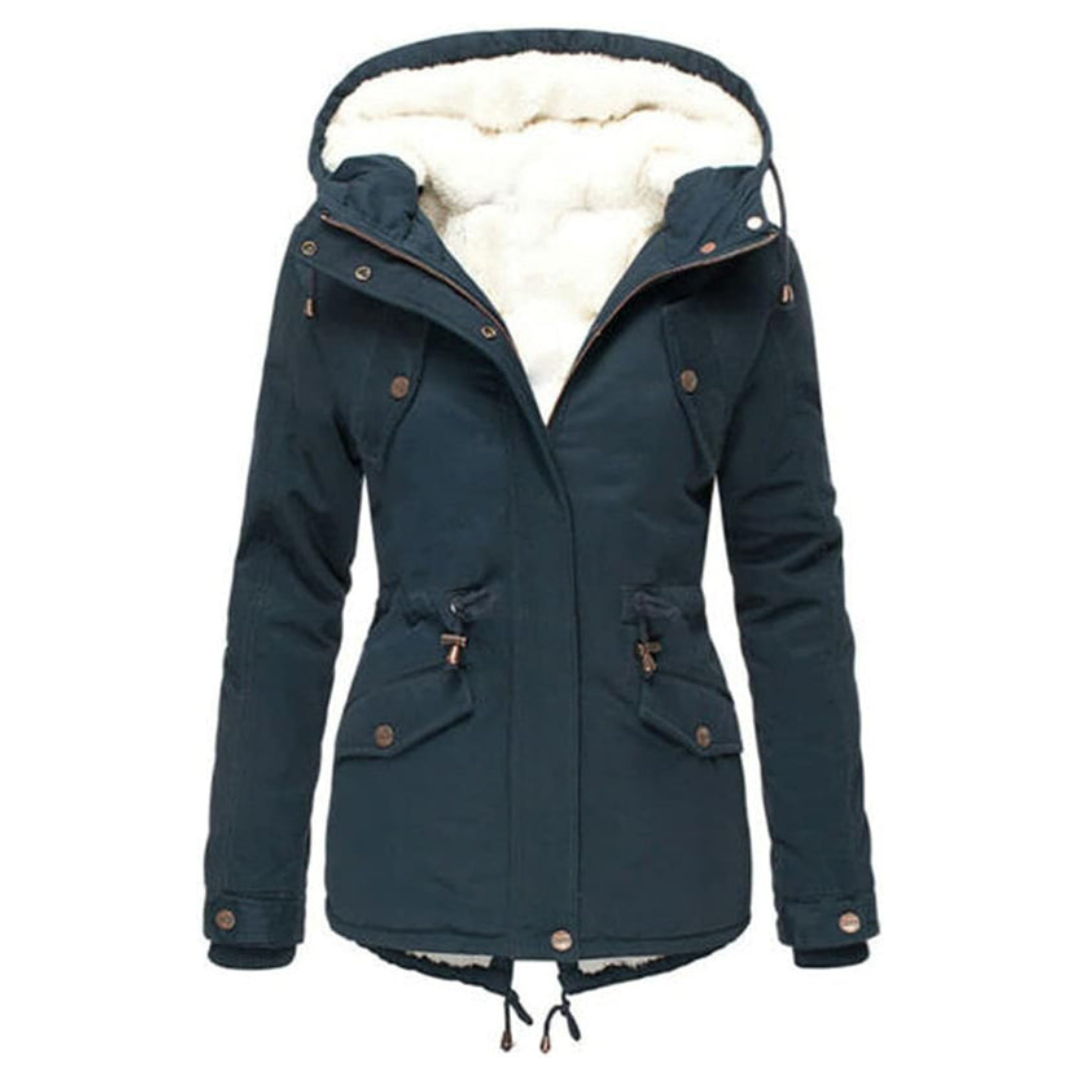 Flair - Damen Gepolsterte Parka-Jacke | Kapuze