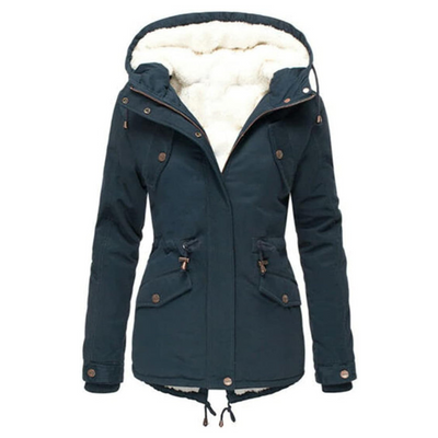 Flair - Damen Gepolsterte Parka-Jacke | Kapuze