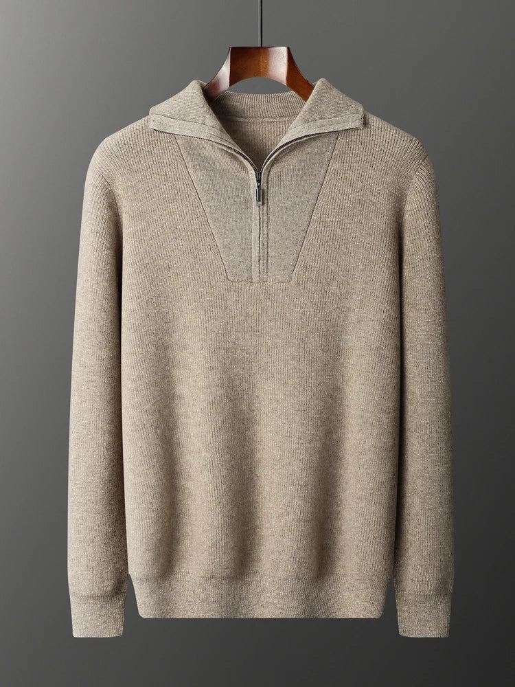 Flair - Kaschmir Half-Zip Pullover