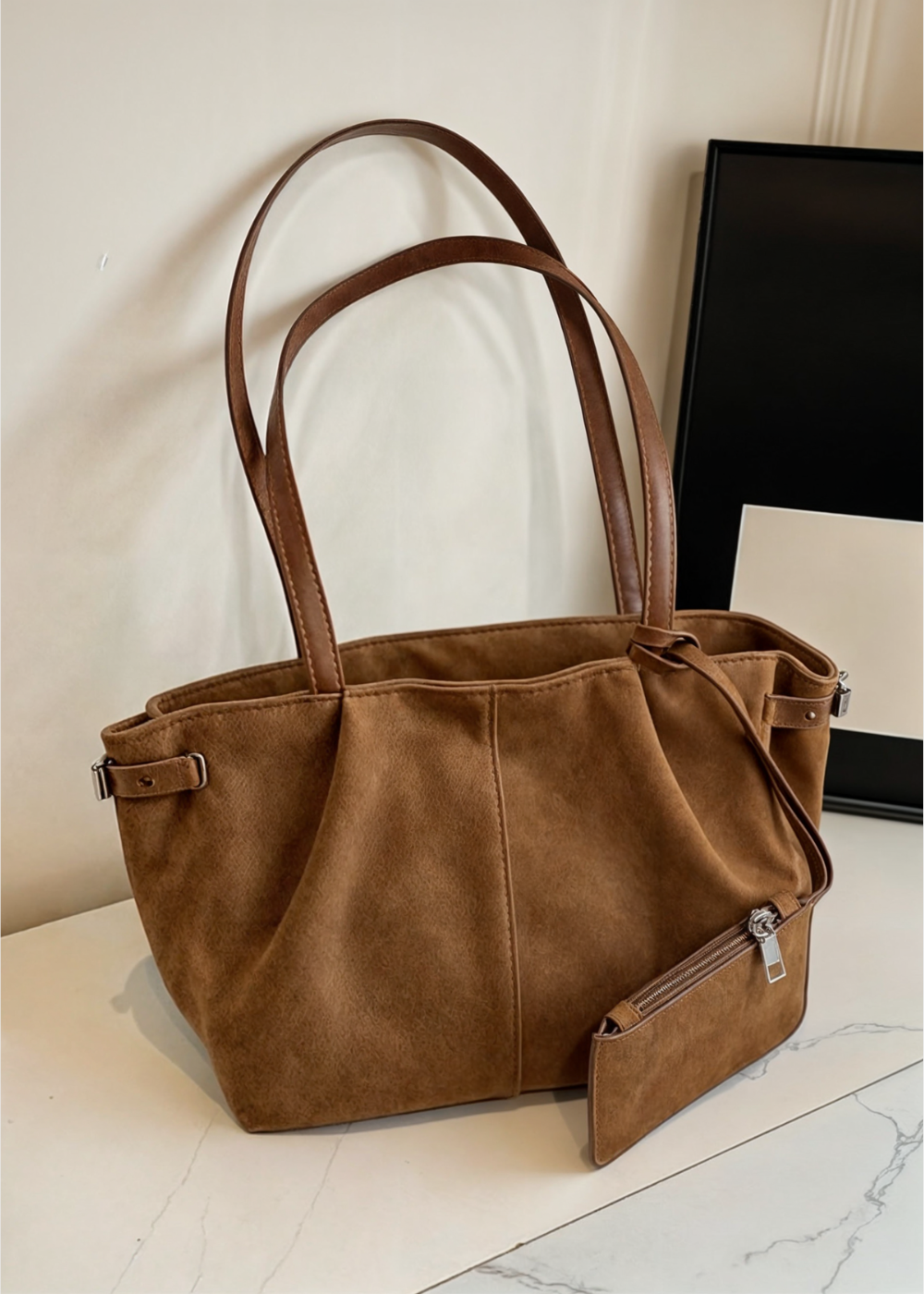 Flair - Damen Große Schulter Handtasche | Reißverschluss