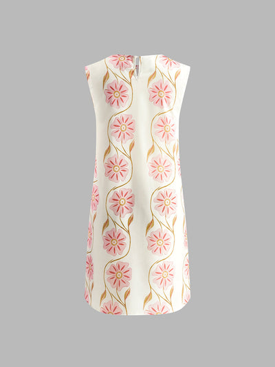 Flair - Sommerkleid mit floraler Stickerei