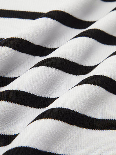 Flair - Gestreiftes Crop-Top