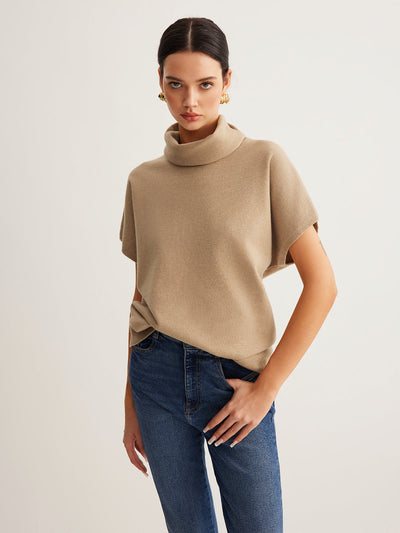 Flair - Rollkragenpullover aus Wollgemisch