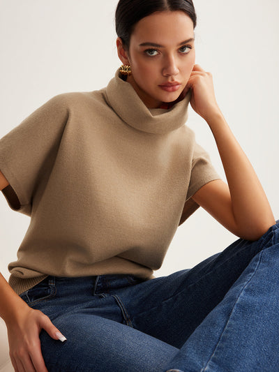Flair - Rollkragenpullover aus Wollgemisch
