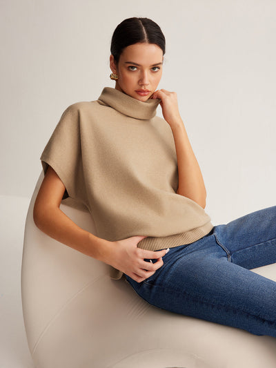 Flair - Rollkragenpullover aus Wollgemisch