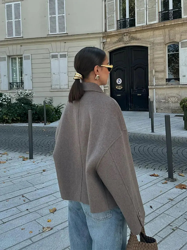 Flair - Oversize-Jacke mit Reverskragen für Damen | Winter