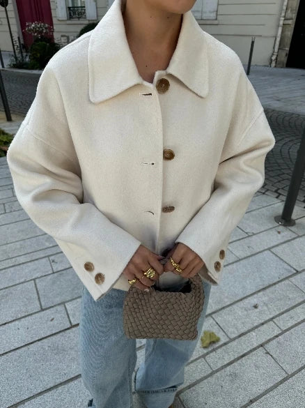 Flair - Oversize-Jacke mit Reverskragen für Damen | Winter