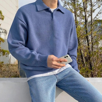 Flair - Herren Rollkragen Pullover | Reißverschluss