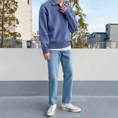 Flair - Herren Rollkragen Pullover | Reißverschluss
