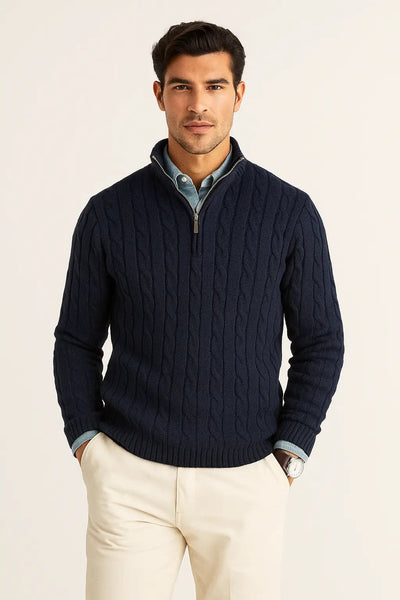 Flair - Premium-Rollkragenpullover im Vintage-Stil
