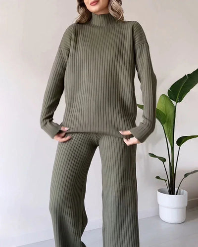 Flair - Damen Elegante Set | Hose und Oberteil
