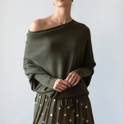 Flair - Off-Shoulder-Pullover für Damen | Herbst