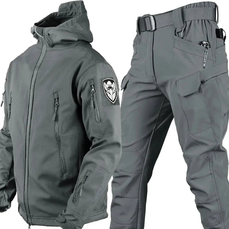 Flair - Herren Taktische wind- und wasserdichte Outdoor-Jacke und -Hose