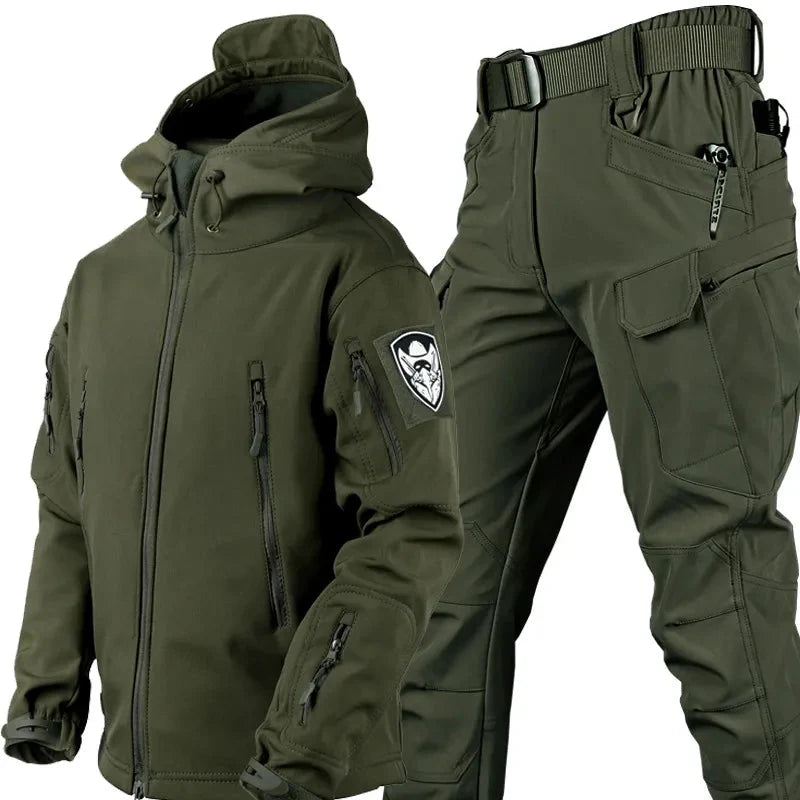 Flair - Herren Taktische wind- und wasserdichte Outdoor-Jacke und -Hose