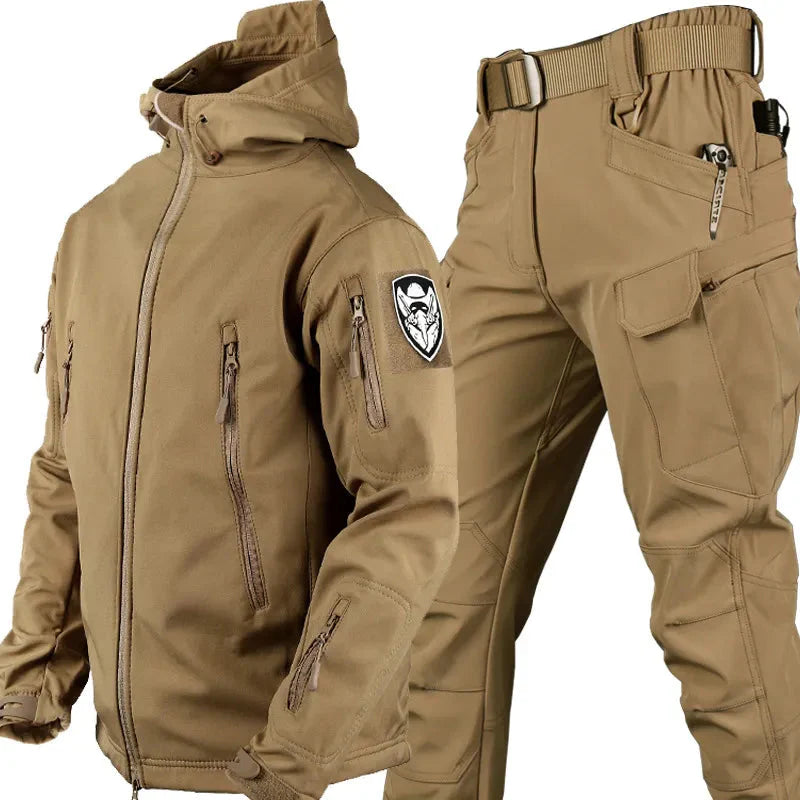 Flair - Herren Taktische wind- und wasserdichte Outdoor-Jacke und -Hose
