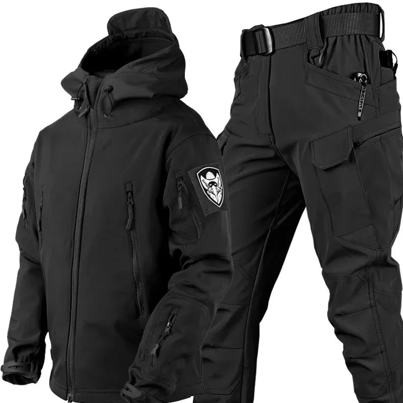 Flair - Herren Taktische wind- und wasserdichte Outdoor-Jacke und -Hose
