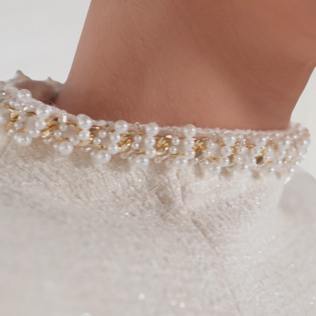 Flair - Warme Kurzärmeliges Minikleid für Damen | Anzung